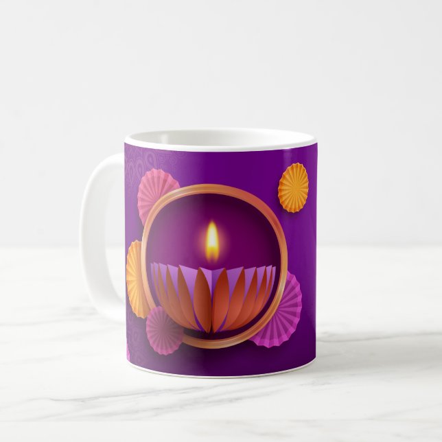 Caneca De Café Happy Diwali Mug (Frente Esquerda)