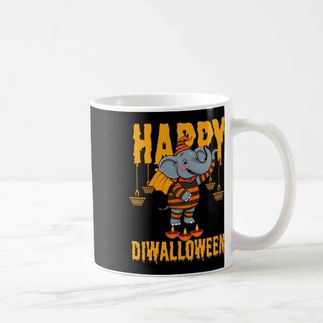 Caneca De Café Happy Diwalihalloween Halloween Diwali (Direita)