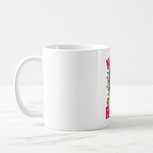 Caneca De Café Happy East Rawr Páscoa T-Rex (Esquerda)