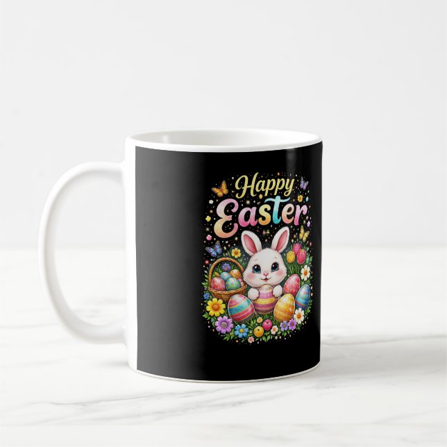 Caneca De Café Happy Easter Little Bunny (Esquerda)