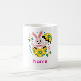 Caneca De Café Happy Easter Party Bunny Popping Out