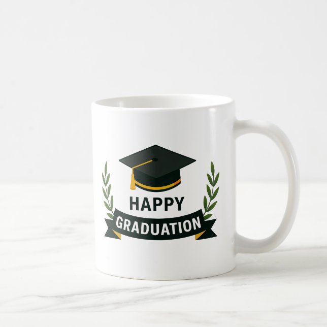 Caneca De Café Happy Graduation 2025 (Direita)