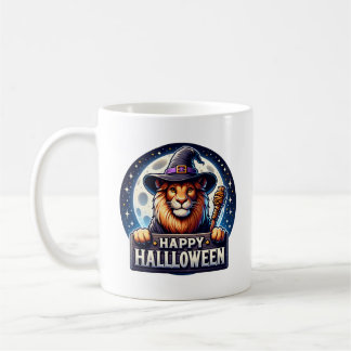 Caneca De Café Happy Halloween Lion Coffee Mug, Animal Gift