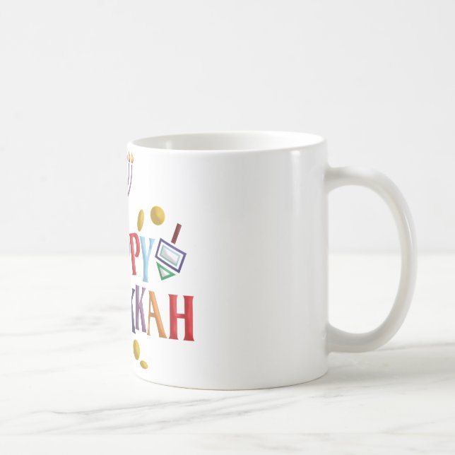 Caneca De Café Happy Hanukkah (Direita)