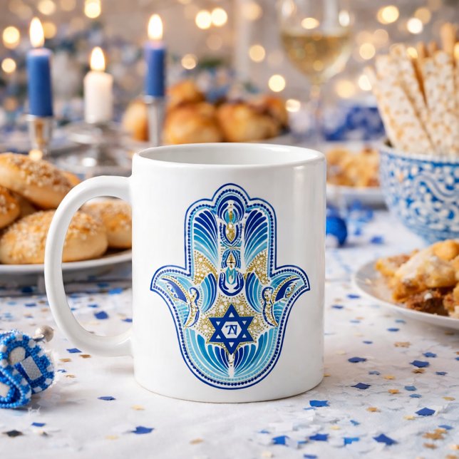 Caneca De Café Happy Hanukkah (Criador carregado)