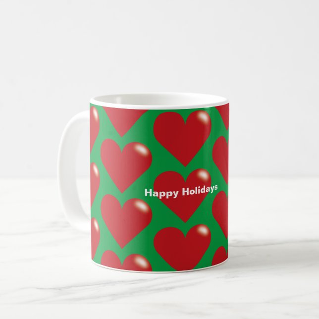 Caneca De Café Happy Holiday Coffee Mug (Frente Esquerda)