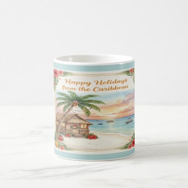 Caneca De Café 'Happy Holidays from the Caribbean' Mug (Centro)