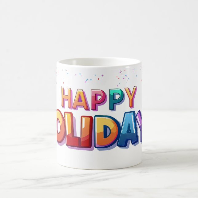 Caneca De Café Happy Holidays Mug (Centro)
