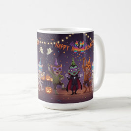 Caneca De Café Happy Howl-O-Ween Party