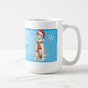 Caneca De Café Happy Howliday Borzoi