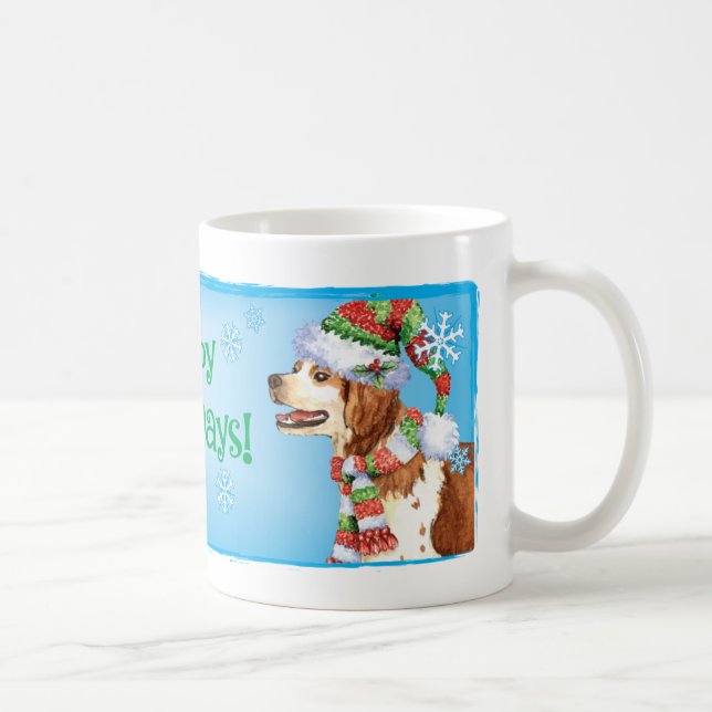 Caneca De Café Happy Howlidays Brittany Mug (Direita)
