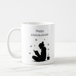 Caneca De Café Happy Jolabokaflod - Presente de Inundação do Livr