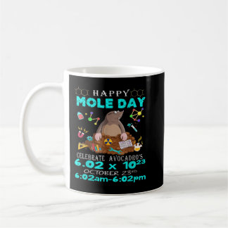 Caneca De Café Happy Mole Day October 23rd Funny Chemistry Scienc