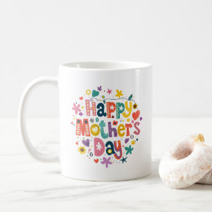 Caneca De Café Happy Mother’s Day Personalized Name Photo Gift