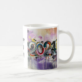 CANECA DE CAFÉ HAPPY NEW YEAR 2024