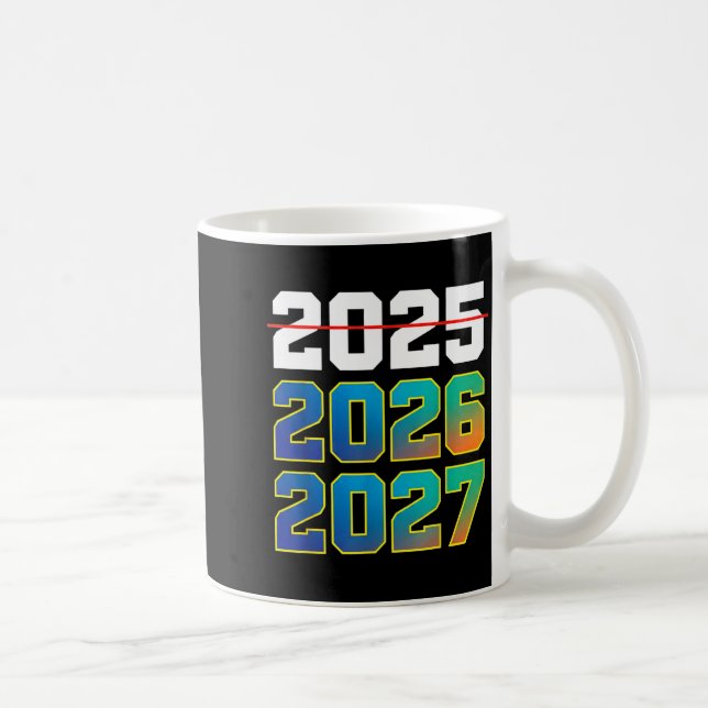 Caneca De Café Happy New Year 2026 Coming Soon 2027 Funny 67 Meme (Direita)