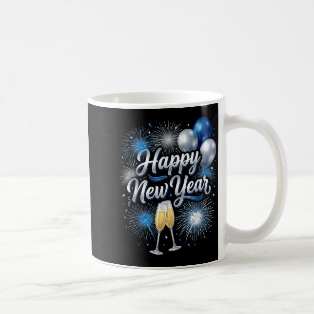 Caneca De Café Happy New Year 2026 Family Matching New Year Eve P (Direita)