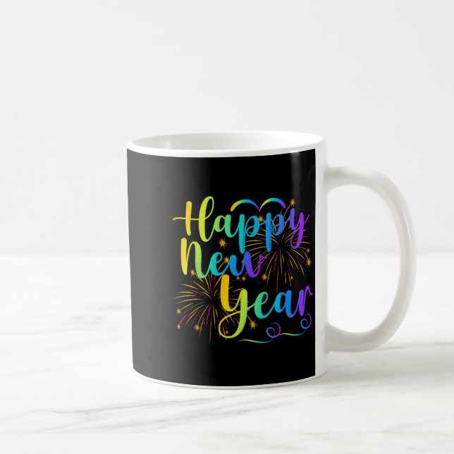 Caneca De Café Happy New Year 2026 Funny Family Friend New Year E (Direita)