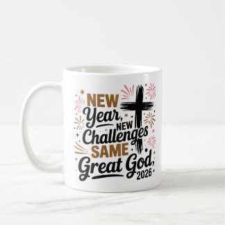 Caneca De Café Happy New Year 2026: Same Great God'