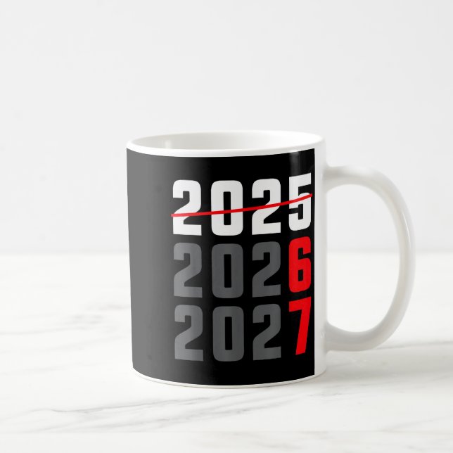 Caneca De Café Happy New Year 2026 Shirt Six Seven 67 Meme Gen Al (Direita)