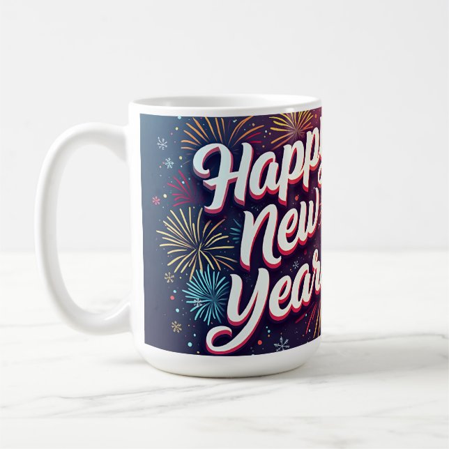 Caneca De Café Happy New Year  Coffee Mug (Esquerda)