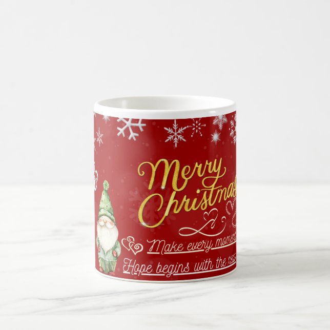 Caneca De Café Happy New Year Festive Gnome Coffee Mug (Centro)