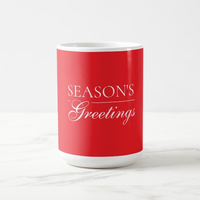 Caneca De Café Happy New Year Merry Christmas Holiday Season Card (Centro)
