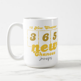 Caneca De Café Happy New Years 12 New Chapters 365 New Chances