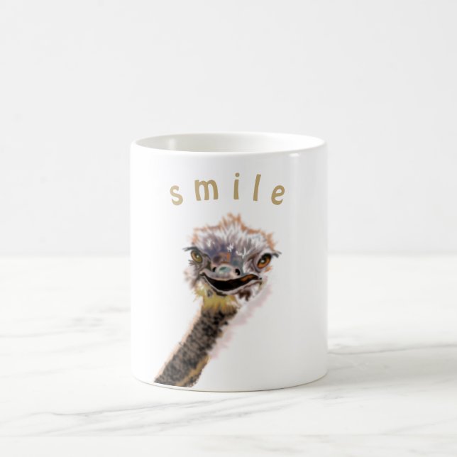 Caneca De Café Happy Ostrich (Centro)