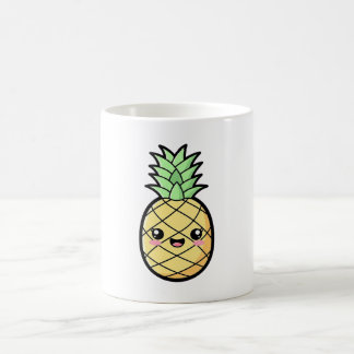Caneca De Café Happy Pineapple – Cute Kawaii Illustration