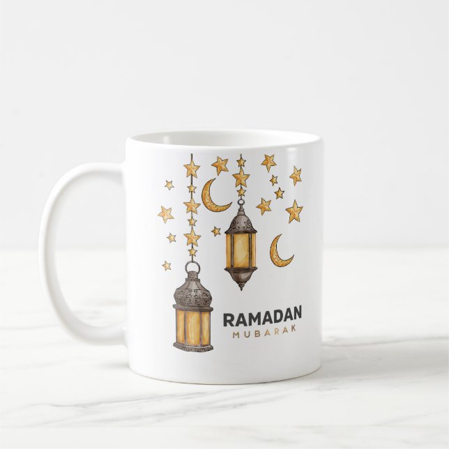 Caneca De Café Happy Ramadan Mubarak | Ramadan Kareem, muçulmano  (Esquerda)