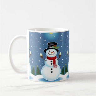 Caneca De Café Happy Snowman