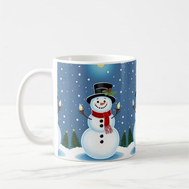 Caneca De Café Happy Snowman (Esquerda)