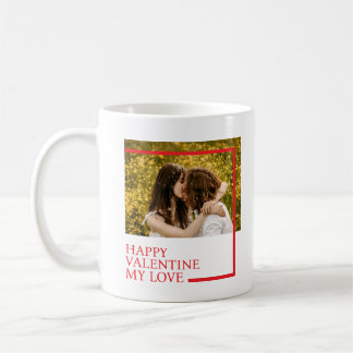Caneca De Café Happy Valentine Custom Photo