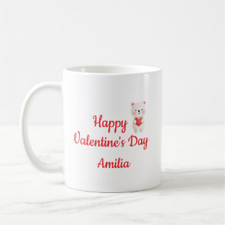Caneca De Café Happy Valentine’s Day Cute Love Mug