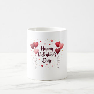 Caneca De Café Happy Valentine’s Day Elegant Mug