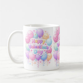 Caneca De Café Happy Valentine’s Day Mug – Cute Love Gift