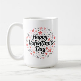 Caneca De Café Happy Valentine’s Day Mug Gift for Girlfriend