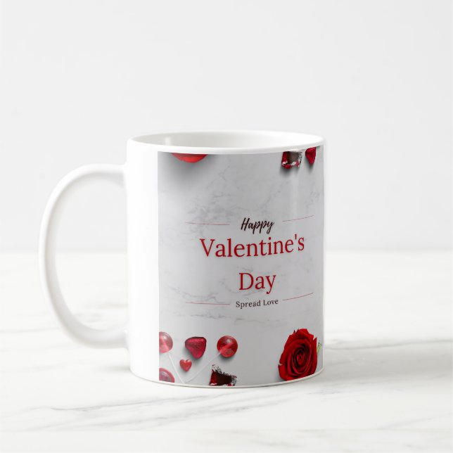 Caneca De Café Happy Valentine's Day (Esquerda)
