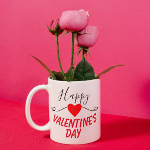 Caneca De Café Happy Valentine's Day Heart Gift