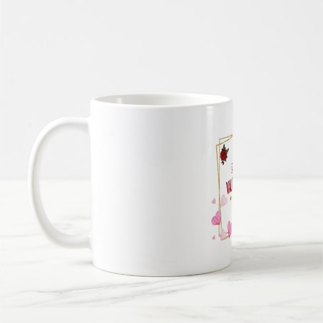 Caneca De Café Happy Valentine's Day – Romantic Heart Mug (Esquerda)