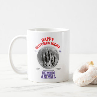 Caneca De Café happy witches night demon animal