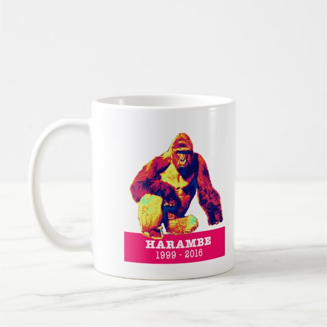 Caneca De Café Harambe o Gorilla Mug (Esquerda)