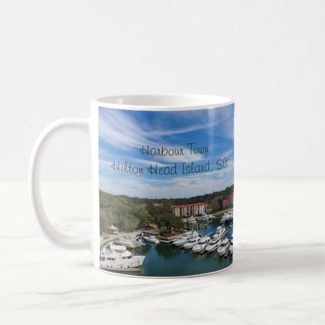 Caneca De Café Harbour Town Hilton Head Island Sul Carolina (Esquerda)