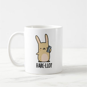 Caneca De Café Hare Llo Lá Coelho Engraçado Pun