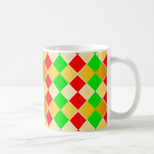 Caneca De Café Harlequin do Natal