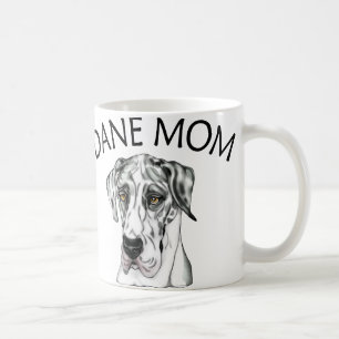 Caneca De Café Harlequin UC da mamã de great dane