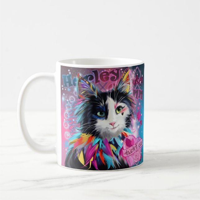 Caneca De Café Harley Quinn o Cat (Esquerda)
