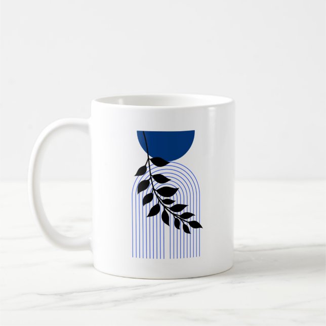 Caneca De Café Harmonia Abstrata (Esquerda)