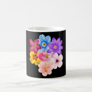 Caneca De Café Harmonia da Primavera - Buquê de Flores Mista em A